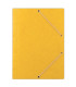 Prešpánové desky s chlopněmi a gumičkou Donau - A4, žluté, 1 ks