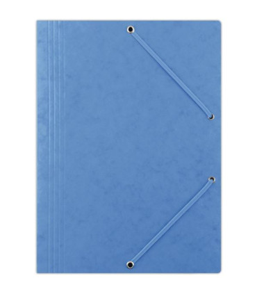 Prešpánové desky s chlopněmi a gumičkou Donau - A4, modré, 1 ks