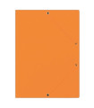Prešpánové desky s chlopněmi a gumičkou Donau - A4, oranžové, 1 ks