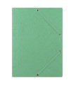 Prešpánové desky s chlopněmi a gumičkou Donau - A4, zelené, 1 ks