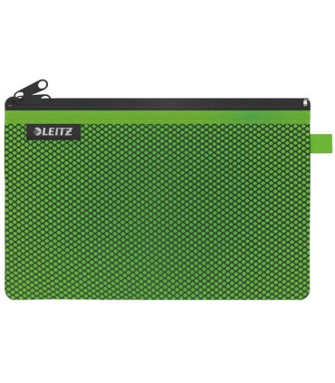Dvojitá textilní kapsa, Leitz WOW - velká, zelená