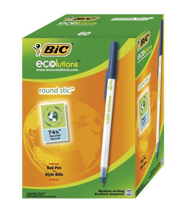 Pero kuličkové BIC Ecolutions Round Stick, modrá