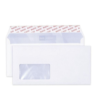 Obálky C6/5 - okénko vlevo samolepicí, 500 ks, 22,9 x 11,4 cm