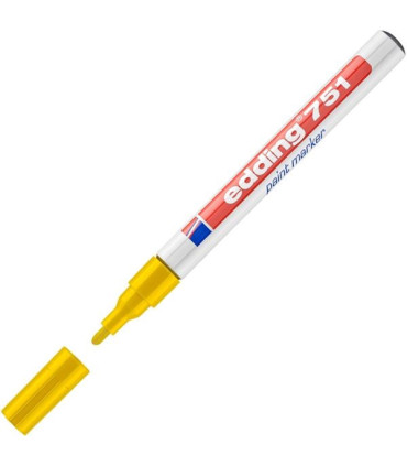 Lakový popisovač edding 751, žlutý