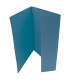 Papírové desky s jednou chlopní A4  modré, 20 ks