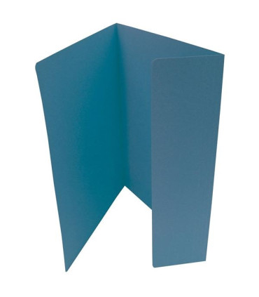 Papírové desky s jednou chlopní A4  modré, 20 ks