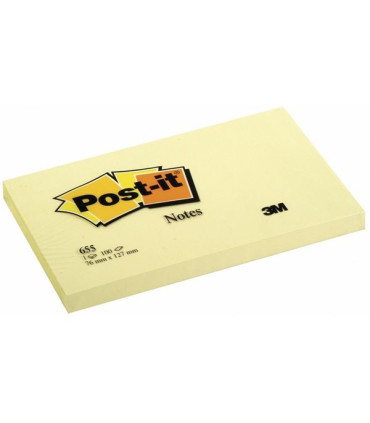 Bloček Post-it, 76 x 127 mm, žlutý