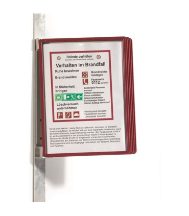 Magnetický držák VARIO WALL 5 vč. 5 kapes, červený