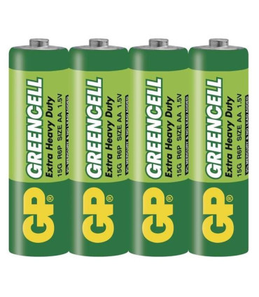 Baterie GP Greencell R6, typ AA, 4 ks, 1,5V