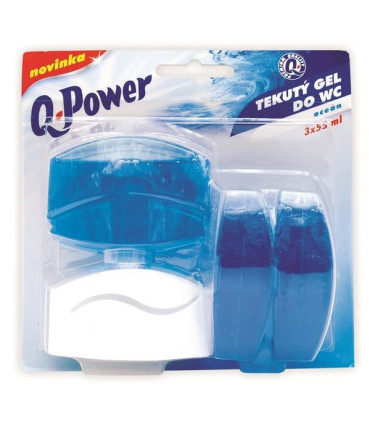Závěsný WC gel Q-Power, oceán, 55 ml