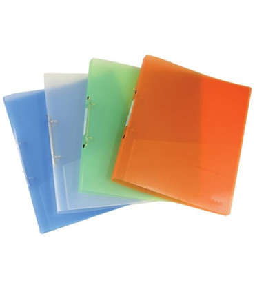 2kroužkový pořadač Donau - A4, šíře hřbetu 2,4 cm, transparentní mix barev