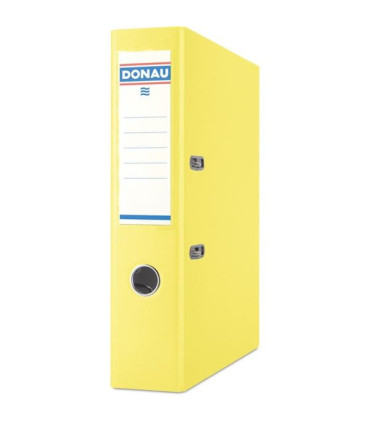 Pákový pořadač Donau Master - A4, šíře hřbetu 7 cm, žlutý