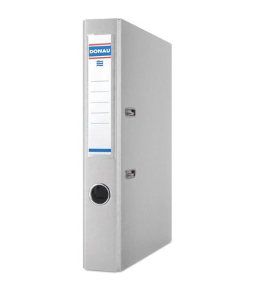 Pákový pořadač Donau - A4, 5 cm, šedý