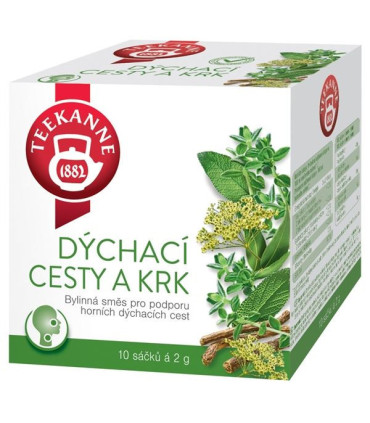 Bylinný čaj Teekanne dýchací cesty a krk, 10x 2 g