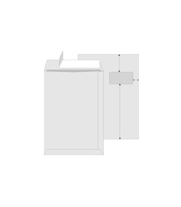 Obchodní tašky C4-samolepicí, krycí páska, 250 ks Rozměry: 22,9 x 32,4 cm