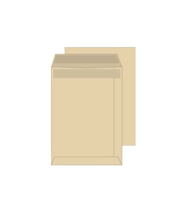 Obchodní tašky C5 - samolepicí, hnědé, 500 ks Rozměry: 16,2 x 22,9 cm