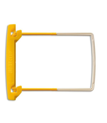 Archivační spony Jalema Clip, 10 ks, žluto-bílé