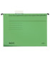 Závěsné desky Leitz Alpha bez bočnic - zelené, 25 ks