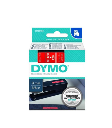 Páska Dymo D1 šíře 9 mm, černá/červená