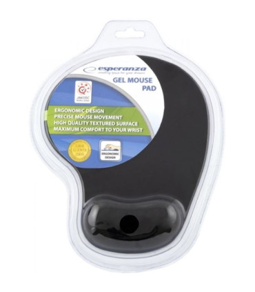 Gelová podložka pod myš Esperanza, černá