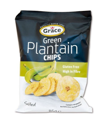 Solené banánové chipsy, bez lepku, 85 g