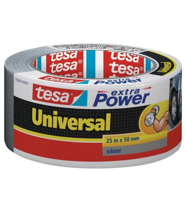 Pevná lepicí páska Tesa Extra Power, stříbrná