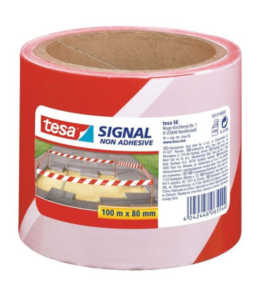 Výstražná bariérová páska Tesa, nelepicí odolná vůči UV záření