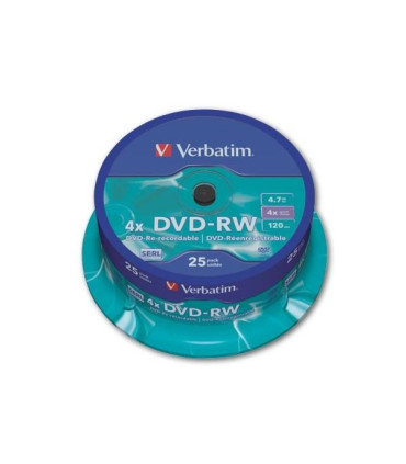 DVD-RW Verbatim, cake box 25 ks