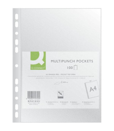 Prospektové obaly U, Euroobaly závěsné A4,  matné, 50 µm, 100 ks