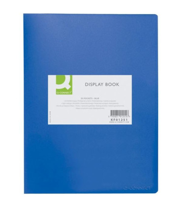 Katalogová kniha Q-Connect A4, 20 kapes, modrá