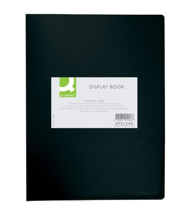 Katalogová kniha Q-Connect A4, 10 kapes, černá