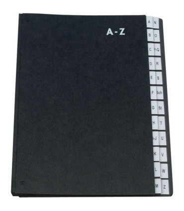 Třídicí kniha Q-Connect - A4, A-Z, černá