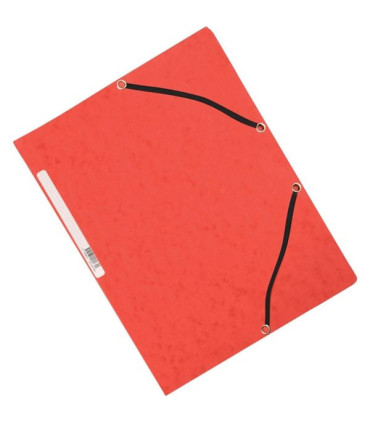 Desky s chlopněmi a gumičkou Q-Connect - A4, červené, 10 ks