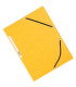 Desky s chlopněmi a gumičkou Q-Connect - A4, žluté, 10 ks