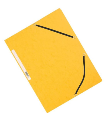 Desky s chlopněmi a gumičkou Q-Connect - A4, žluté, 10 ks