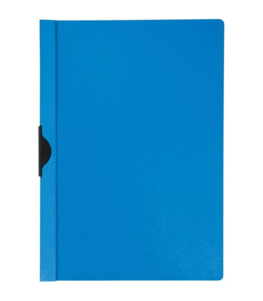 Zakládací desky s klipem Q-Connect - A4, kapacita 30 listů, modré, 25 ks