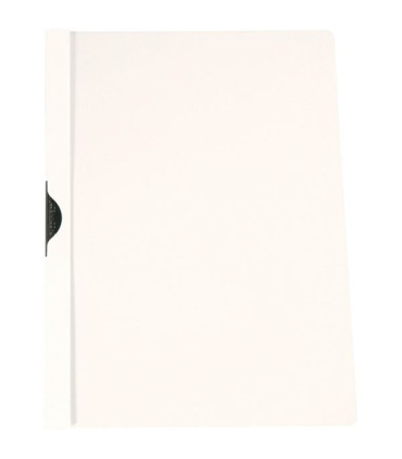 Zakládací desky s klipem Q-Connect - A4, kapacita 30 listů, bílé, 25 ks