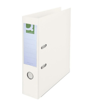 Plastový pákový pořadač Q-Connect A4 7,5 cm, bílý