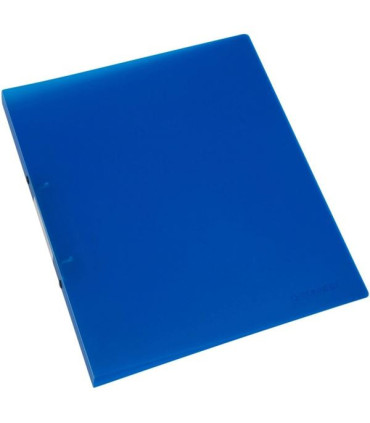 Dvoukroužkový pořadač Q-Connect - A4, šíře hřbetu 2,4 cm, modrý, transparentní