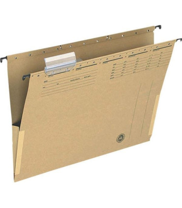 Závěsné desky Q-Connect s bočnicemi - přírodní hnědé, 25 ks