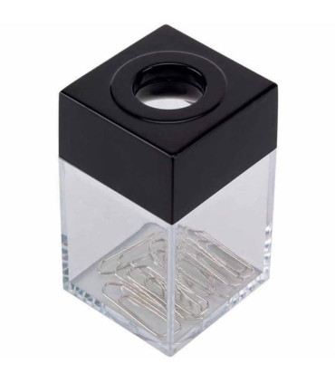 Kalíšek na sponky Q-Connect, malý hranatý, 
magnet