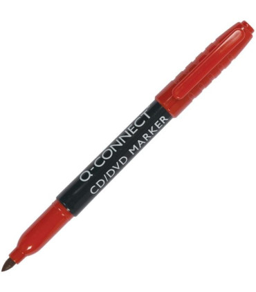 Permanentní popisovač Q-Connect, kulatý, červený