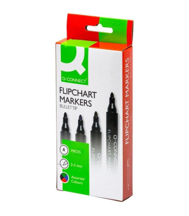 Popisovač na flipchart Q-Connect, 4 barvy