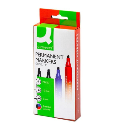 Permanenentní Popisovač Q-Connect, sada 4 barev