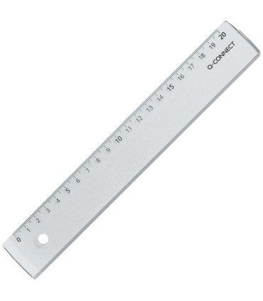 Plastové pravítko Q-Connect, 20 cm