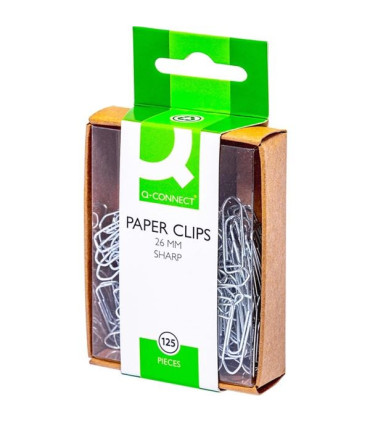 Kancelářské sponky Q-Connect, 26,0 mm, pozinkované
