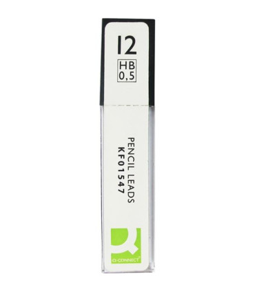 Náhradní tuhy Q-Connect HB, 0,5 mm, 12 ks