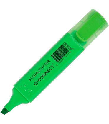 Zvýrazňovač Q-Connect, klínový hrot, zelený