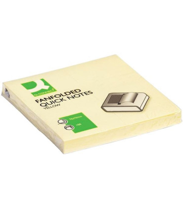 Z-bloček Q-Connect - 75 x 75 mm, žlutý