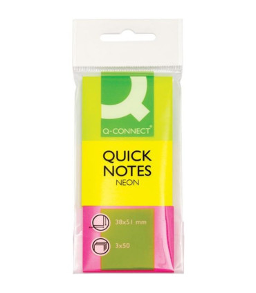 Bločky  Q-Connect 38x51 mm, neonové